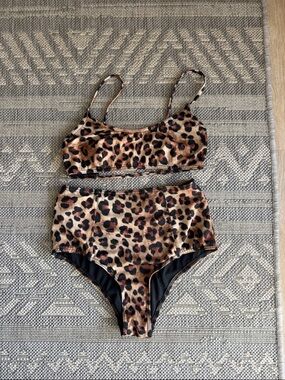 ASOS Leopard Print BIKINI - Brown Animal Print